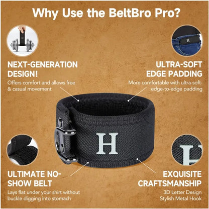 🔥 Tactical Metal Hook Elastic Belt (Unisex) - No Buckle Invisible Design 🔥 | Soft Adjustable Side | 🚨SALE ENDS SOON🚨 - PACK OF 2