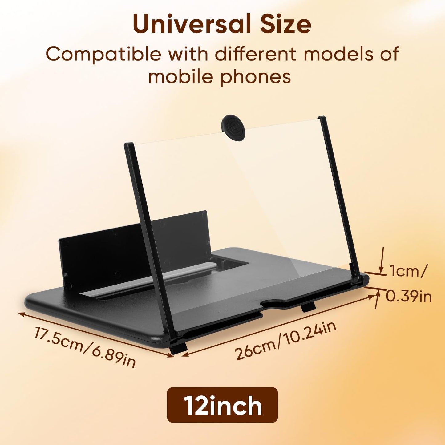Screen Expanders & Magnifier Amplifier,3D HD | Phone Holder for All Smartphones with Anti scratch Features