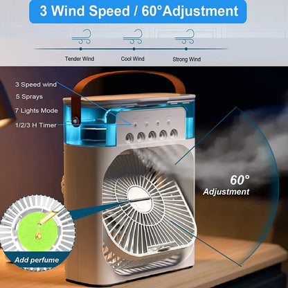 ❄️Portable MINI AC☃️ | Cool Humidifier Strong Air Cooling AC for Home, Car & Office | FLAT💸RS 200 OFF on UPI and Card Payments HURRY!